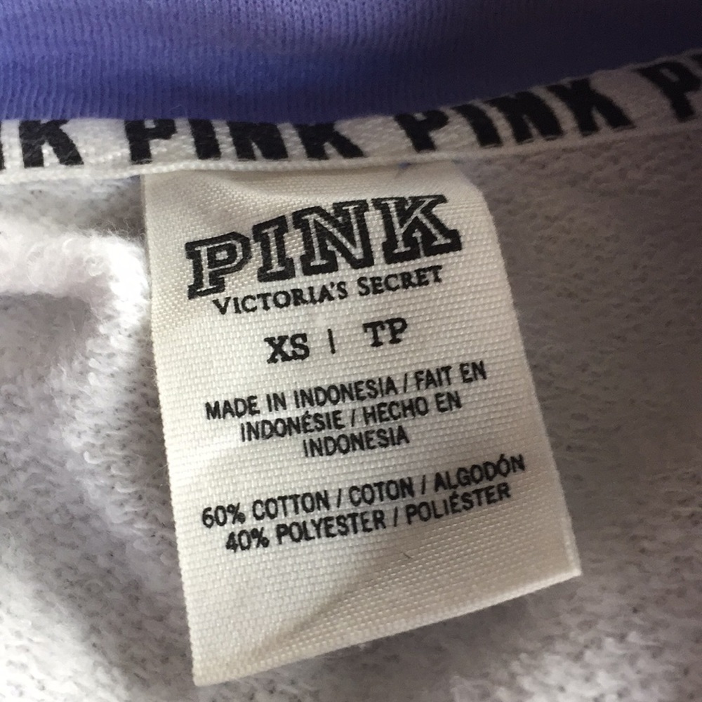 VS Pink 1/4 Zip Sweatshirt - Picture 2 of 2